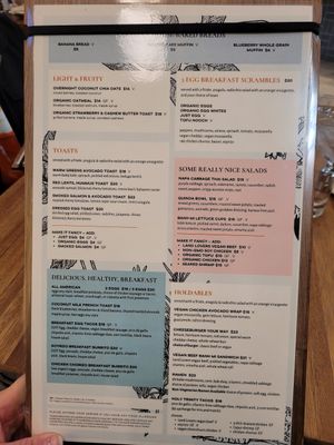 Updated menu at Truth & Tonic in Las Vegas