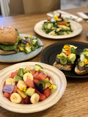 Fresh Watermelon and Tangerine Salad with a hint of Red Wine Vinegar   at Truth & Tonic in Las Vegas