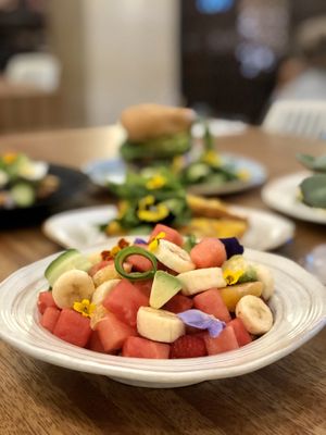 Watermelon & banana salad at Truth & Tonic in Las Vegas