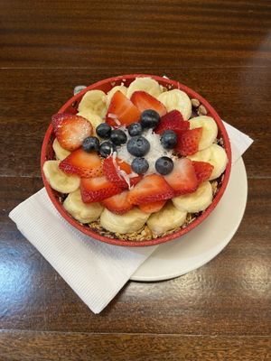 Blueberry bowl   at Bonjour Cafe in Boston