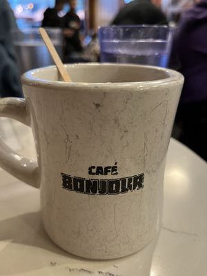   at Bonjour Cafe in Boston
