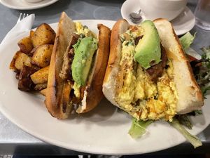   at Bonjour Cafe in Boston