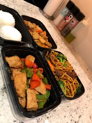 Tasty takeout  at Loma House Vegetarian Express in Edmonton