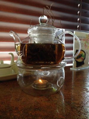 Oriental beauty tea. at Loma House Vegetarian Express in Edmonton