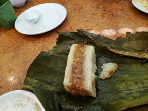 Chicken sticky rice at Loma House Vegetarian Express in Edmonton