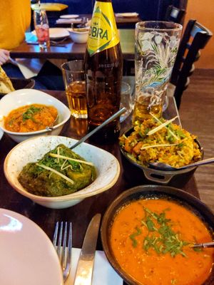 Vegan dishes at Colaba in North West London
