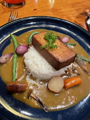 Duck entree but with tofu instead. Kind of a miss for me    at kō än in Cary