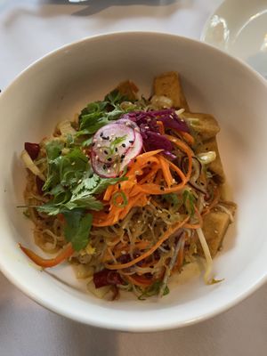 Singapore noodles with tofu  at kō än in Cary