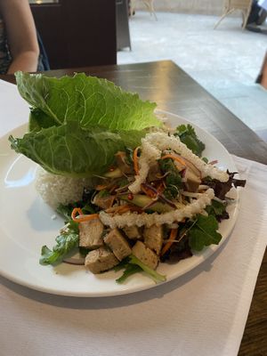 Tofu larb  at kō än in Cary