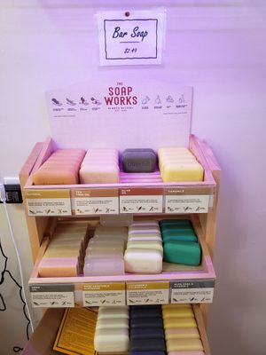Handmade soaps at Flourish Cafe on Broadway in Lancaster
