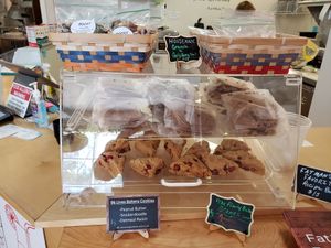 Cookies and sconces at Flourish Cafe on Broadway in Lancaster