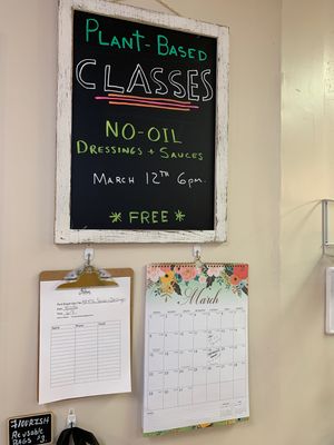 Doing classes  at Flourish Cafe on Broadway in Lancaster