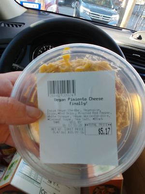 $5.17 Vegan Pimiento (deli area) pretty good at West Village Market and Deli in Asheville