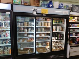 'Deli Area' near the front of the store at West Village Market and Deli in Asheville