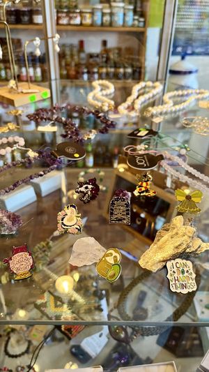 pins and jewelry   at Pachamama Macrobiótica y Artes in San Jose