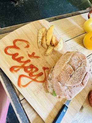 Vegan Panini + extra Avocado   at Pallet Panini in Onna