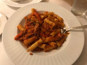 Sausage pasta  at Gusto D'Oro Italian Cuisine in Yorba Linda