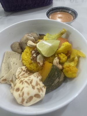 Mini vegan Buddha bowl   at La Juiceria in Kuala Lumpur