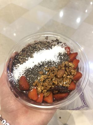 Their açaí bowl, 24 myr.  at La Juiceria in Kuala Lumpur