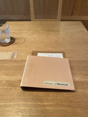 Cardápio simples    at Organic Cafe Mahana in Nagakute