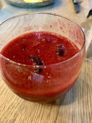 Berry Smoothie with ice  at De Markten in Brussels