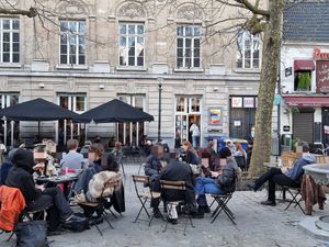 Large place at De Markten in Brussels