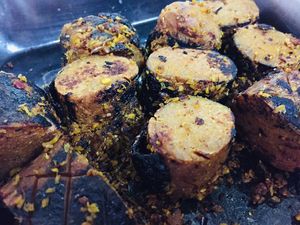 Mock meat at Quan Chay Khai Tam in Da Lat