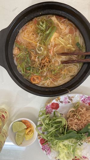 Thai noodles  at Quan Chay Khai Tam in Da Lat