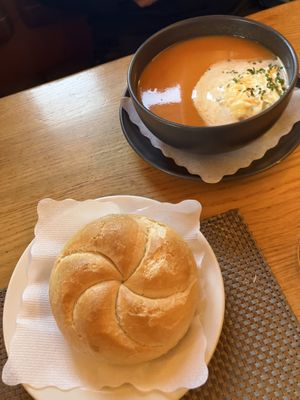 Carrousel-ginger soup  at Gasthaus Großunterbergalm in St Johann Im Pongau