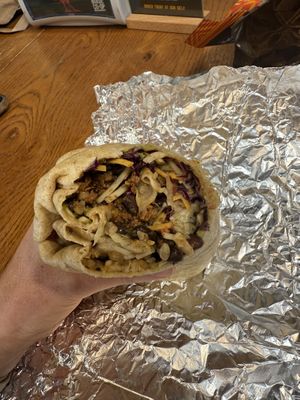 Vegan chorizo burritoos  at Boise Consumer Co-op in Boise