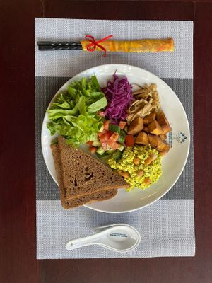 House Scrambled(tofu) at Nhà Hàng Chay Tâm Châu in Da Nang