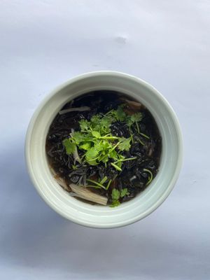 Seaweed soup at Nhà Hàng Chay Tâm Châu in Da Nang