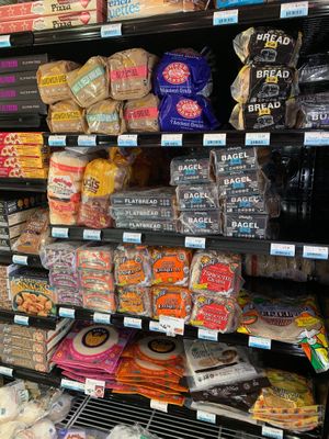 Fresh and frozen breads.  at The Local Food Market in Tully