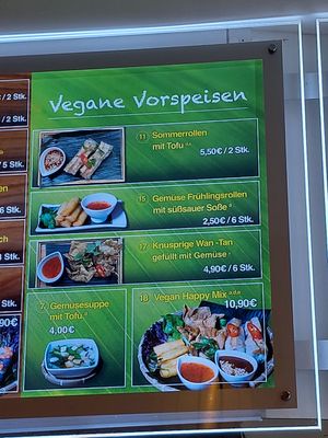 Vegan starters at Laternen in Mannheim