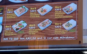 Two of the boxes are vegan (take-out only) at Laternen in Mannheim