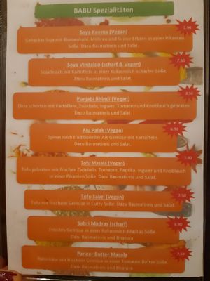 Vegan dishes at BABU in Berlin