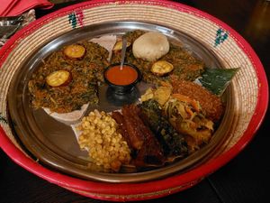 2x Afrika platter, 1x mixed platter at Afrika in Mannheim
