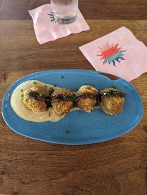 Mushroom croquettes at Buena Vida in Atlanta