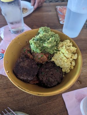 Vegan hash bowl at Buena Vida in Atlanta