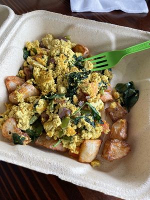 Tofu hash at Feel Good Smoothie Bar and Cafe in Oneonta