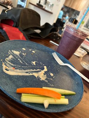 The food disappeared to fast to capture   at Feel Good Smoothie Bar and Cafe in Oneonta