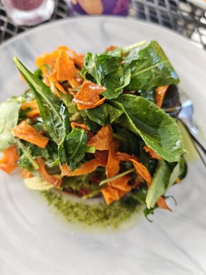 Avocado on toast at Beach Cafe and Bar in Nelson