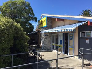 Front entrance  at Beach Cafe and Bar in Nelson
