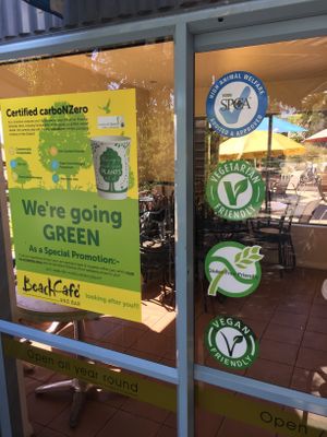 Sustainable efforts at Beach Cafe and Bar in Nelson