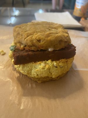 Pumpkin Cheddar Biscuit.  at Breads On Oak - Carondelet St in New Orleans