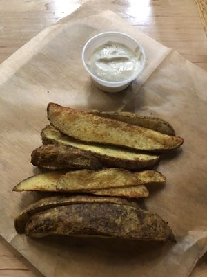 Hand cut baked fries at Breads On Oak - Carondelet St in New Orleans