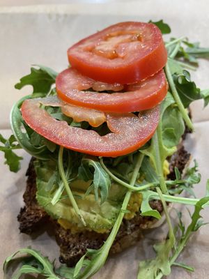 Avo toast with tofu scramble  at Breads On Oak - Carondelet St in New Orleans