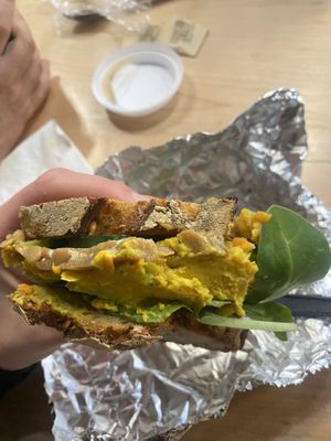 Farmers Fresh sandwich  #Veganuary at Breads On Oak - Carondelet St in New Orleans