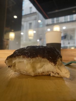 Boston Cream Donut 😋  at Breads On Oak - Carondelet St in New Orleans