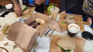 On left, sweets assortment. at Breads On Oak - Carondelet St in New Orleans